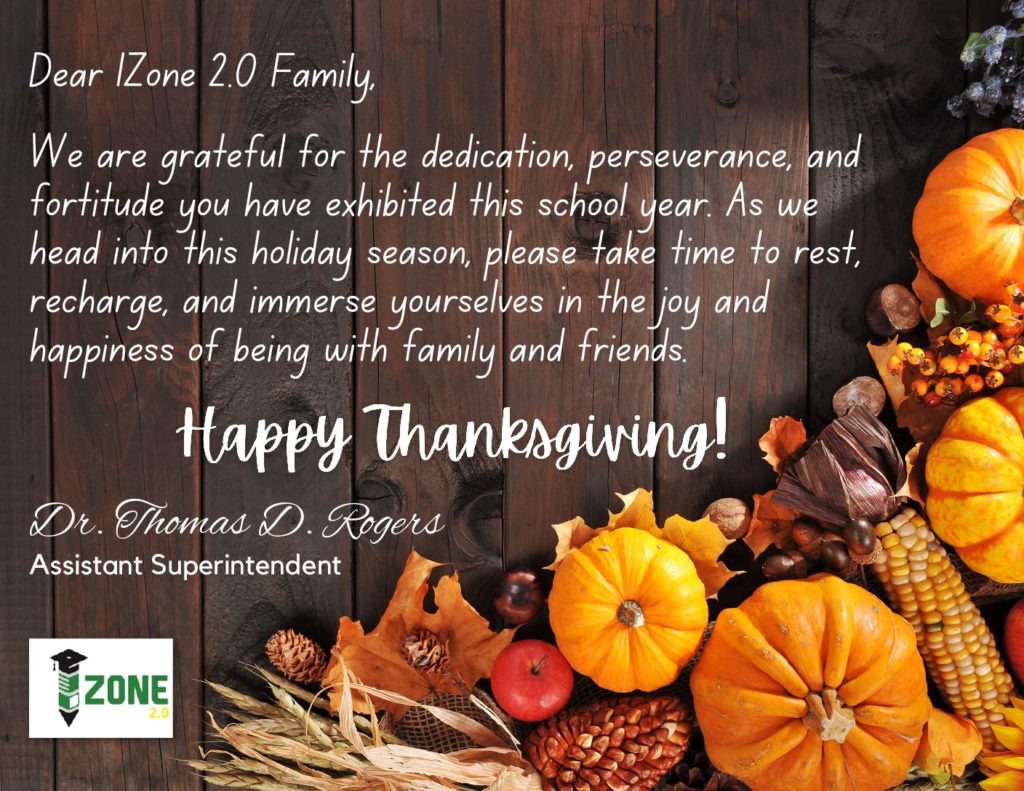 2022 Thanksgiving Message, IZone